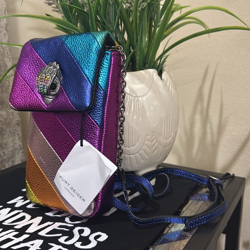 Kurt Geiger London
Metallic Rainbow Phone Crossbody Bag - Picture 3 of 12